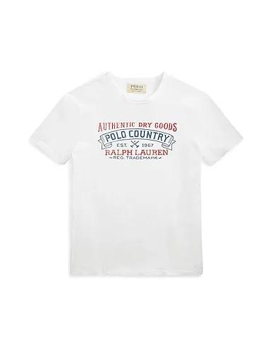 White Jersey T-shirt CUSTOM SLIM FIT POLO COUNTRY T-SHIRT
