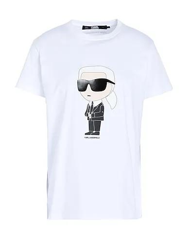White Jersey T-shirt IKONIK 2.0 KARL T-SHIRT
