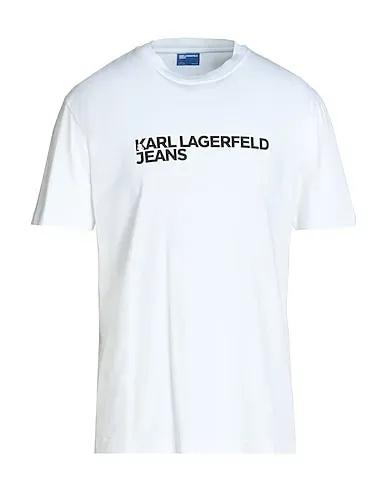 White Jersey T-shirt KLJ REGULAR SSLV TEE