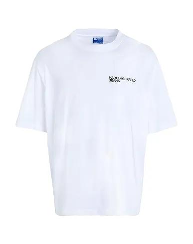 White Jersey T-shirt KLJ SSLV GRAPHIC TEE
