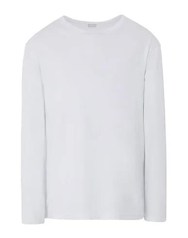 White Jersey T-shirt ORGANIC COTTON BASIC L/SLEEVE T-SHIRT
