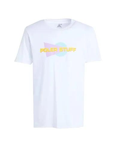 White Jersey T-shirt Poler Vapor Tee
