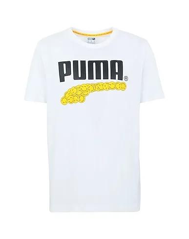 White Jersey T-shirt PUMA Club Graphic Tee 