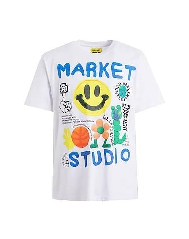 White Jersey T-shirt SMILEY COLLAGE TEE
