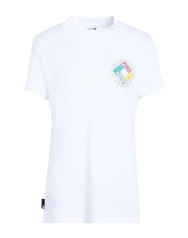 White Jersey T-shirt SWxP Graphic Tee
