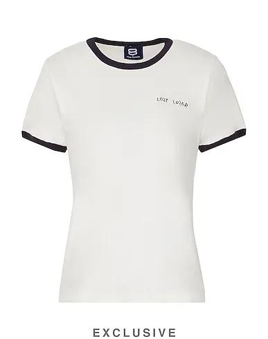 White Jersey T-shirt THE EASY TEE BLACK