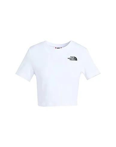 White Jersey T-shirt W CROP S/S TEE
