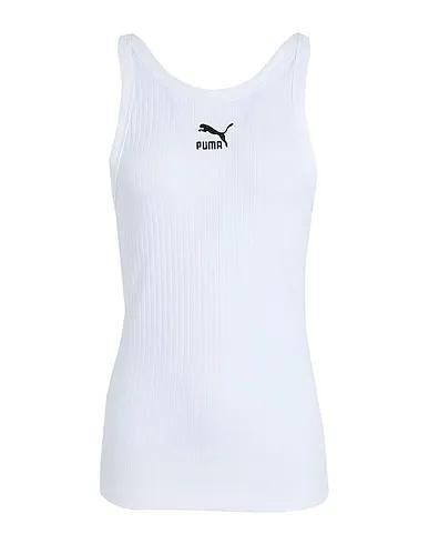White Jersey Top CLASSICS Ribbed Tank
