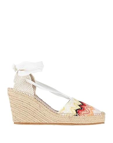 White Knitted Espadrilles