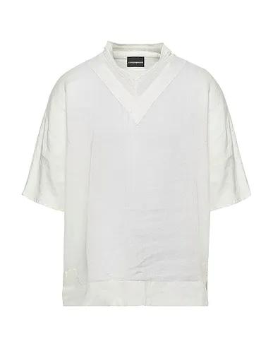 White Knitted Linen shirt