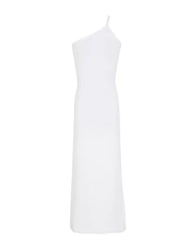 White Knitted Long dress SLEEVELESS LONG DRESS
