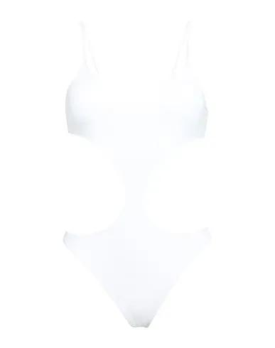 White Knitted One-piece swimsuits