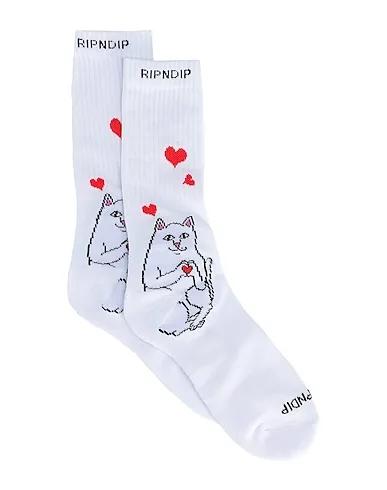 White Knitted Short socks Nermal Loves Socks
