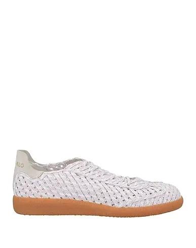 White Knitted Sneakers