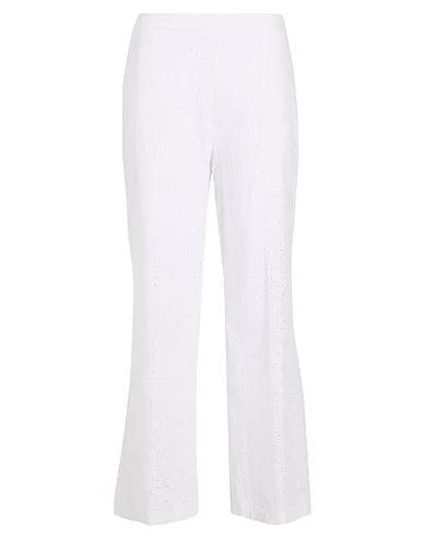 White Lace Casual pants SAN GALLO COTTON PANTS
