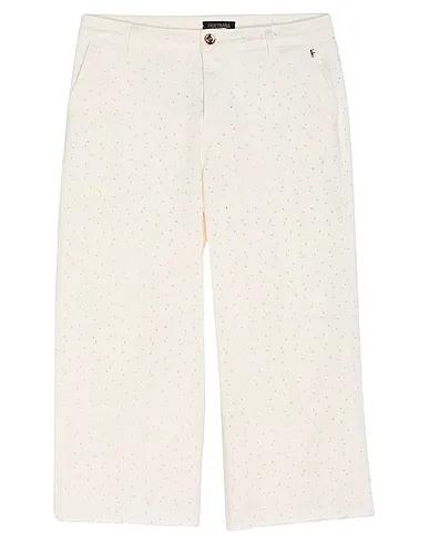 White Lace Cropped pants & culottes