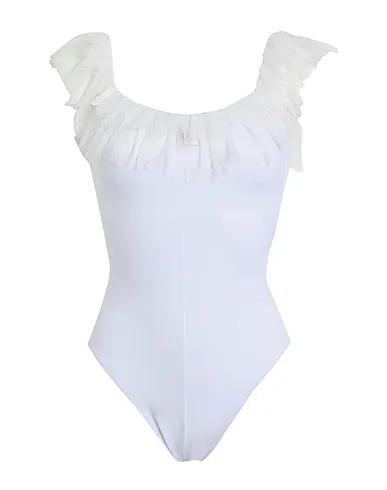 White Lace One-piece swimsuits