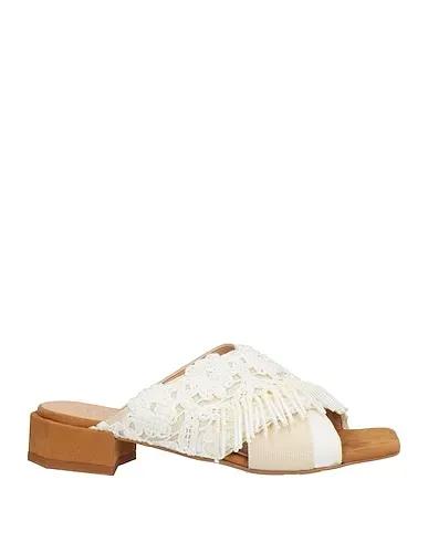 White Lace Sandals