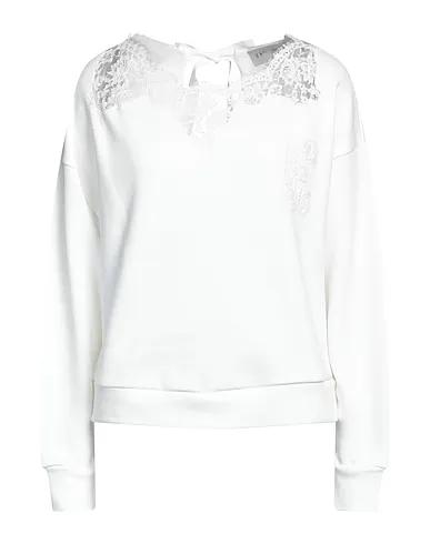 White Lace Sweatshirt