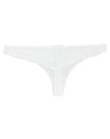 White Lace Thongs