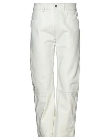White Leather 5-pocket