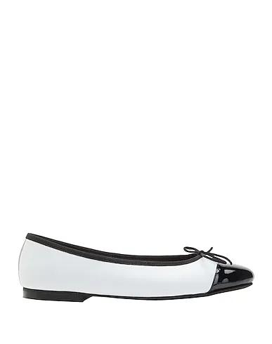 White Leather Ballet flats LEATHER BALLET FLATS
