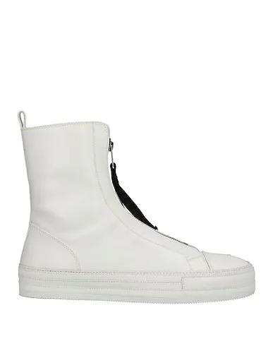 White Leather Boots