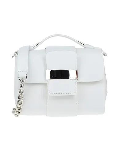White Leather Cross-body bags