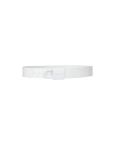 White Leather Regular belt