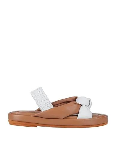 White Leather Sandals