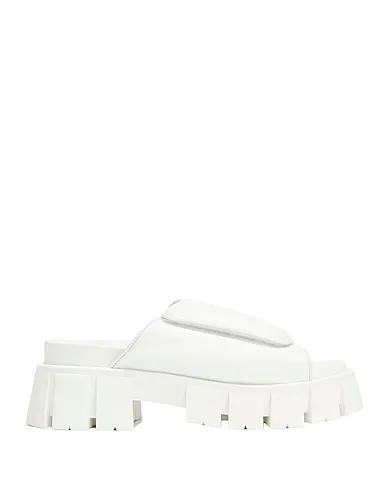 White Leather Sandals LEATHER SANDALS
