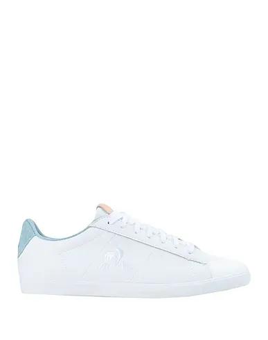 White Leather Sneakers ELSA DENIM 