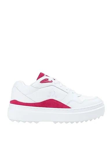 White Leather Sneakers LCS T2000 W
