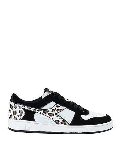 White Leather Sneakers MAGIC BASKET LOW PANTHER WN
