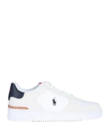 White Leather Sneakers MASTERS COURT SUEDE-LEATHER SNEAKER

