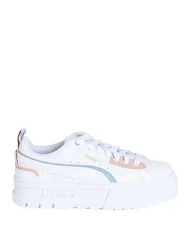 White Leather Sneakers Mayze UT Wns
