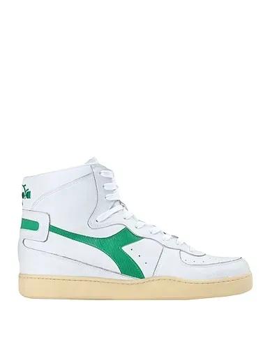 White Leather Sneakers MI BASKET USED
