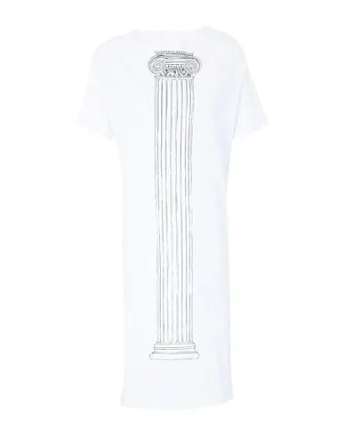 White Midi dress HISTORIC T-SHIRT DRESS PILLAR PRINT
