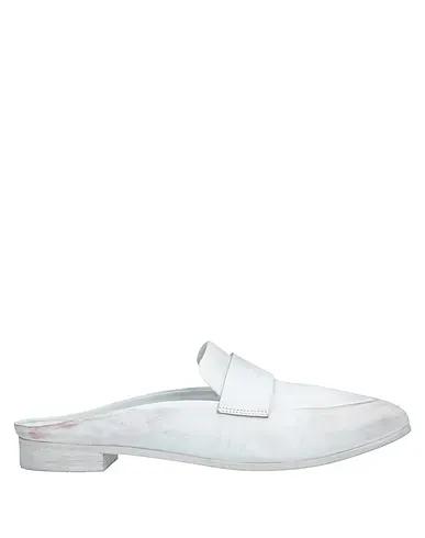 White Mules and clogs
