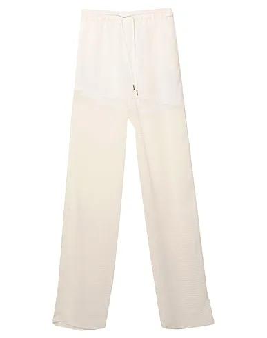 White Organza Casual pants