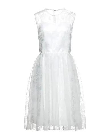 White Organza Midi dress