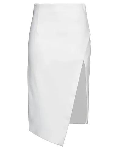 White Piqué Midi skirt