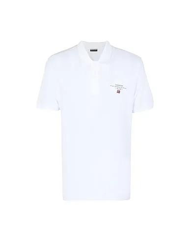 White Piqué Polo shirt ELBAS 2 
