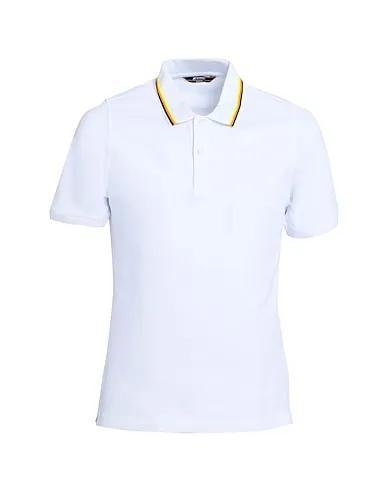 White Piqué Polo shirt JUD                           
