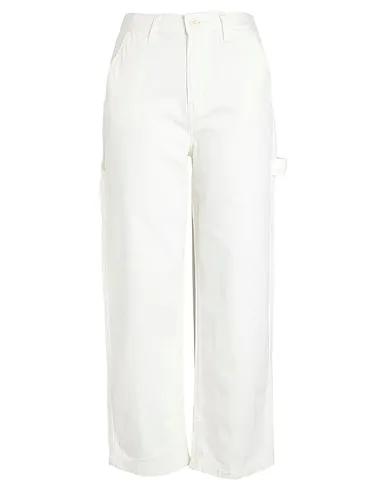 White Plain weave Casual pants WM GROUND WORK PANT
