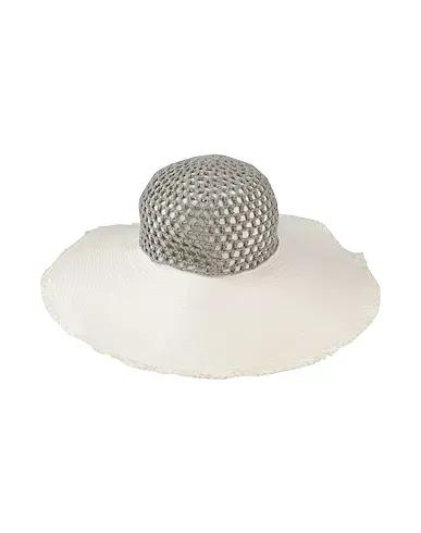 White Plain weave Hat