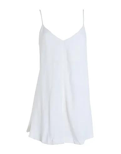 White Plain weave Jumpsuit/one piece