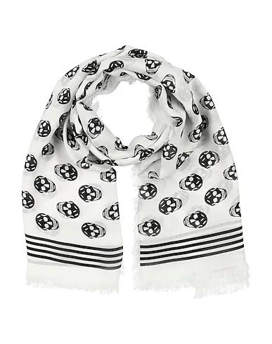 White Plain weave Scarves and foulards