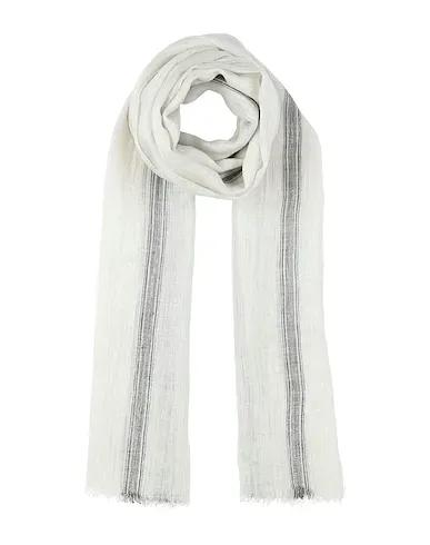 White Plain weave Scarves and foulards
