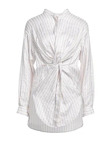White Plain weave Silk shirts & blouses